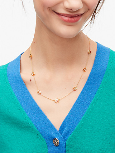spade floral long scatter necklace, , rr_productgrid