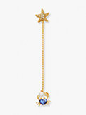 sea star crab linear earrings, , s7productThumbnail