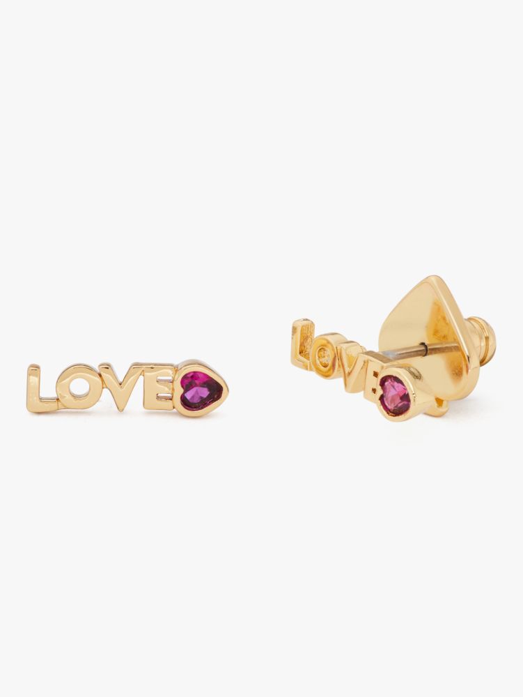 Love Mini Studs, Pomegranate, Product