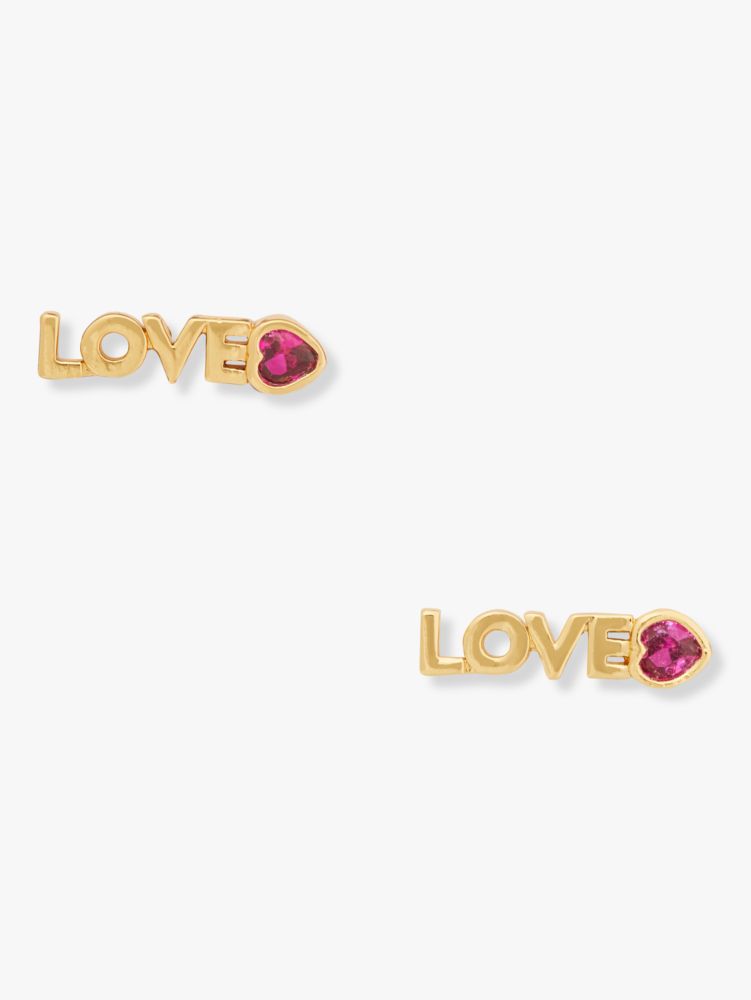 Love Mini Studs, Pomegranate, Product