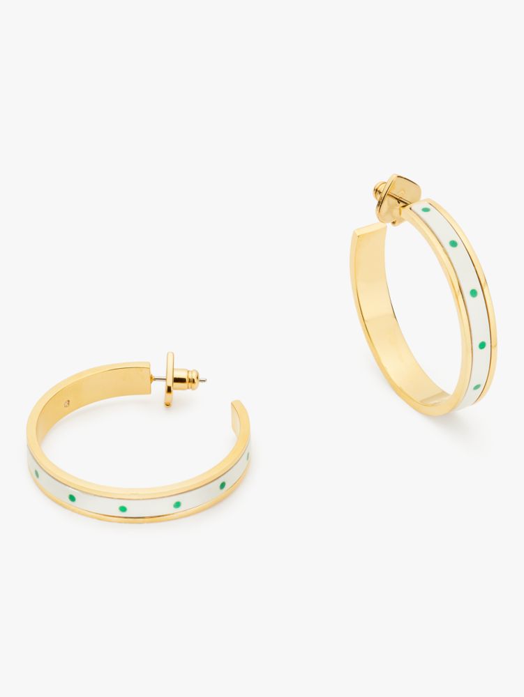 Kate Spade Heritage Spade Flower Hoops