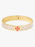heritage spade flower hinged bangle, , s7productThumbnail
