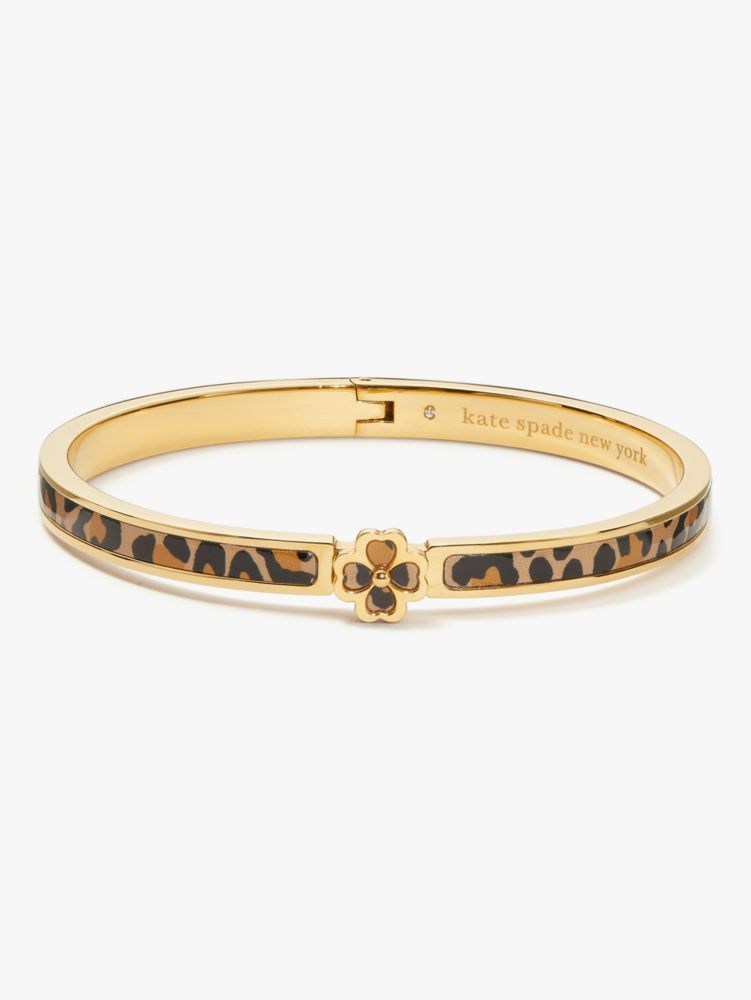 Heritage Spade Flower Thin Hinged Bangle | Kate Spade New York