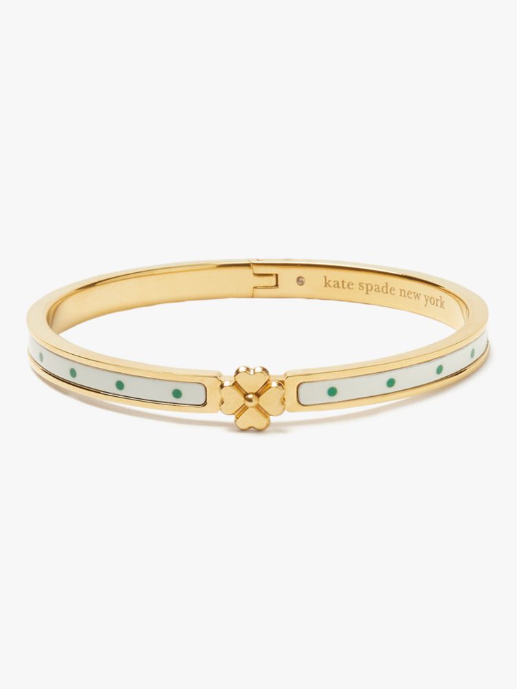 Heritage Spade Flower Thin Hinged Bangle Kate Spade Uk