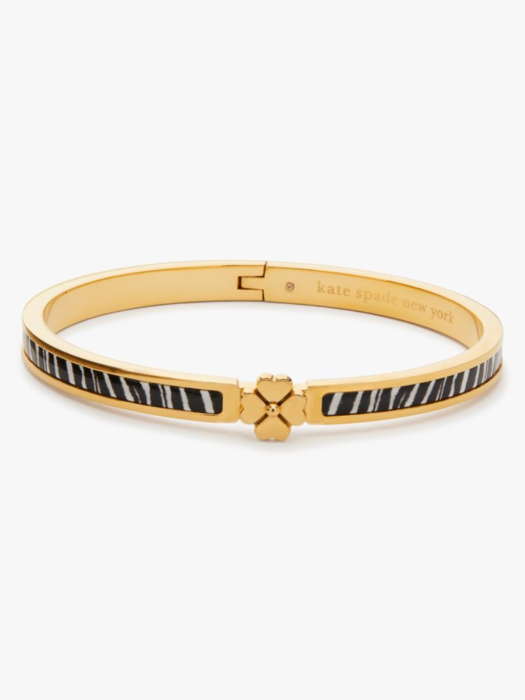 Heritage Spade Flower Thin Hinged Bangle | Kate Spade New York