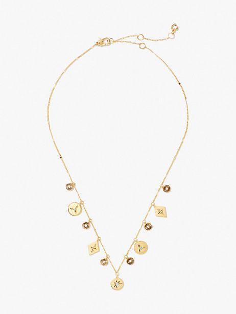Kate Spade My Medallion Charm Necklace In Gold