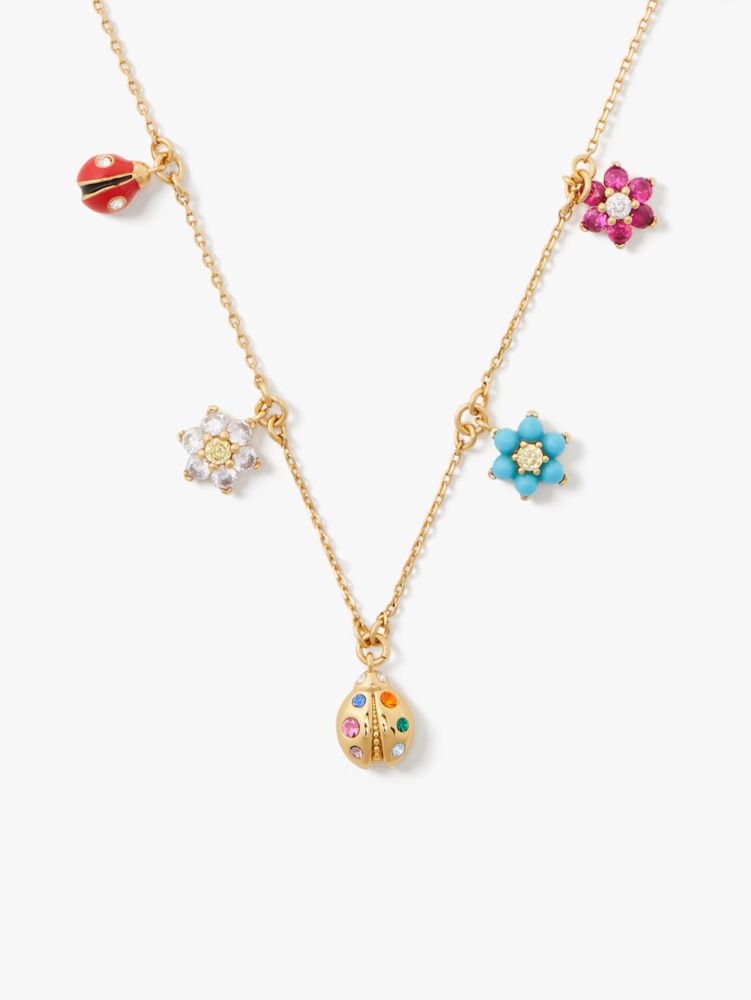 nature walk ladybug charm necklace, MULTI, Product