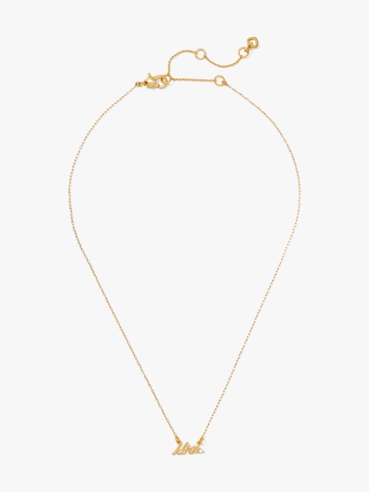 Kate Spade Say Yes Mrs Necklace. 3