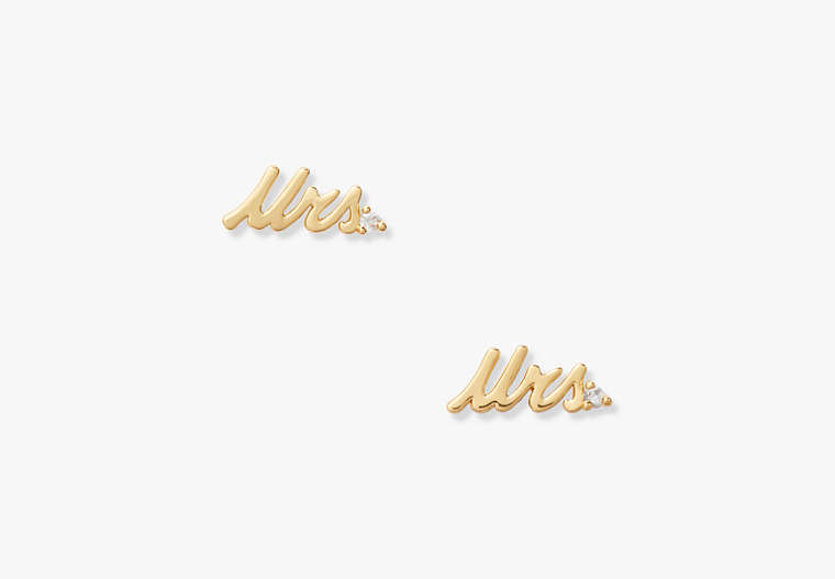 Say Yes Mrs Studs, Clear/Gold, Product