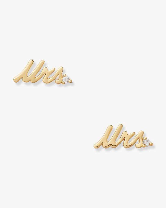 Say Yes Mrs Studs | Kate Spade New York
