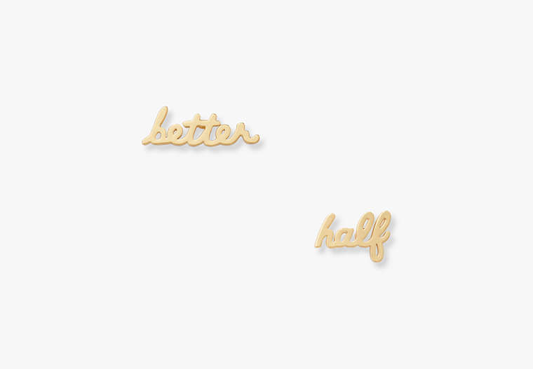 Say Yes Better Half Studs, Gold, Product