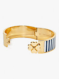 heritage spade flower wide hinged bangle, , s7productThumbnail