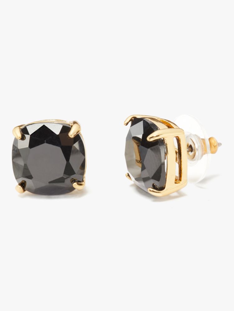 Kate Spade Small Square Studs, Jet, ProductTile