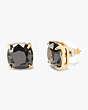 Kate Spade Small Square Studs, Jet, Product