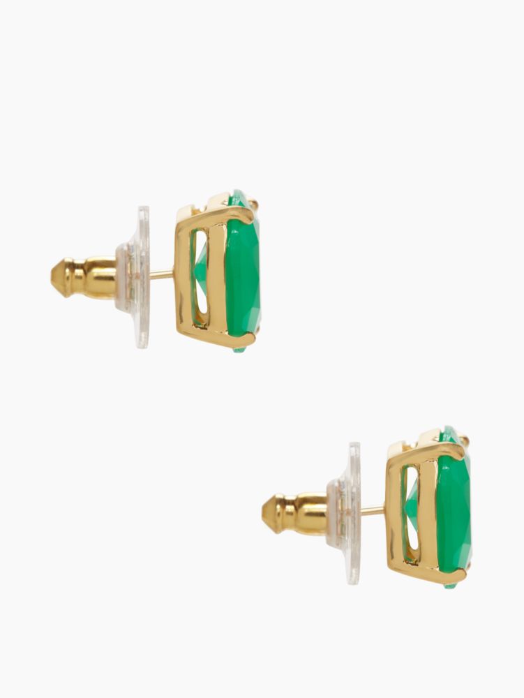 Small Square Studs, Beryl Green, Product