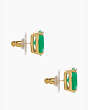 Kate Spade Small Square Studs, Beryl Green, Product