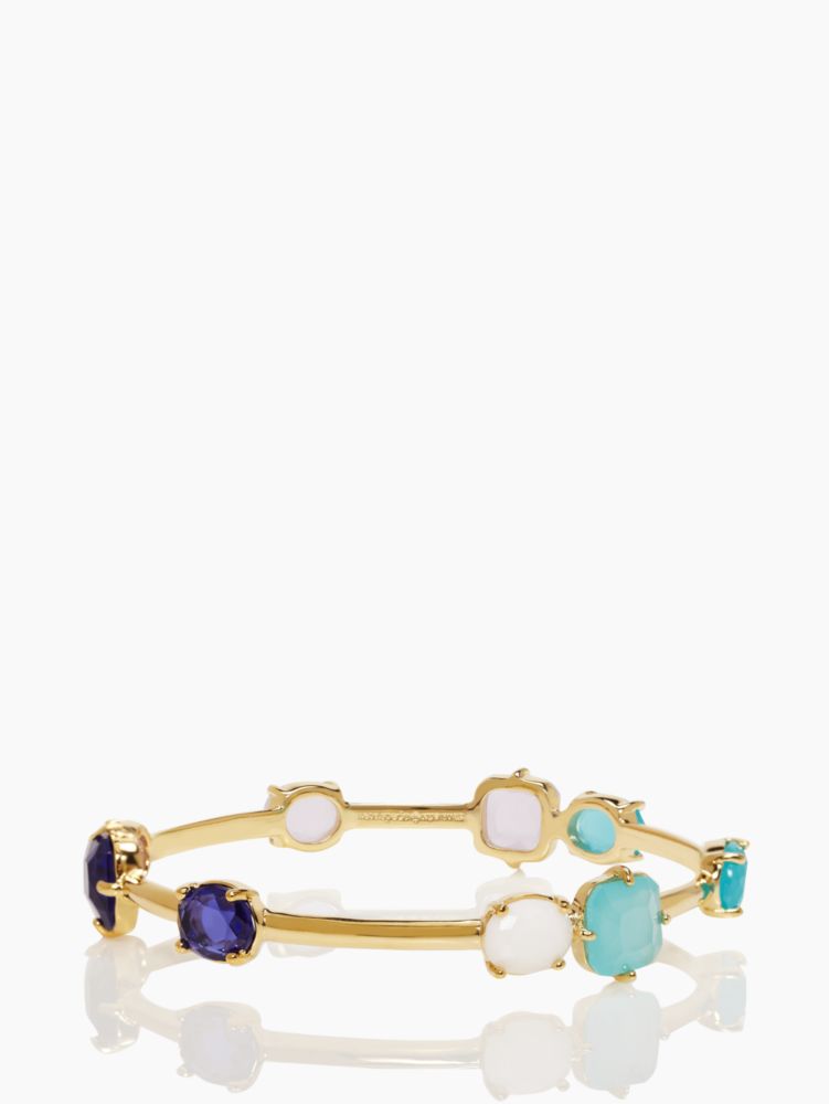 Coated Confetti Thin Bangle, Turquoise Multi, ProductTile