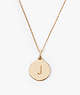 Initial Pendant, Gold, ProductTile