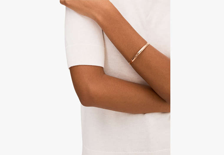 Stop And Smell The Roses Idiom Bangle, Rose Gold, Product