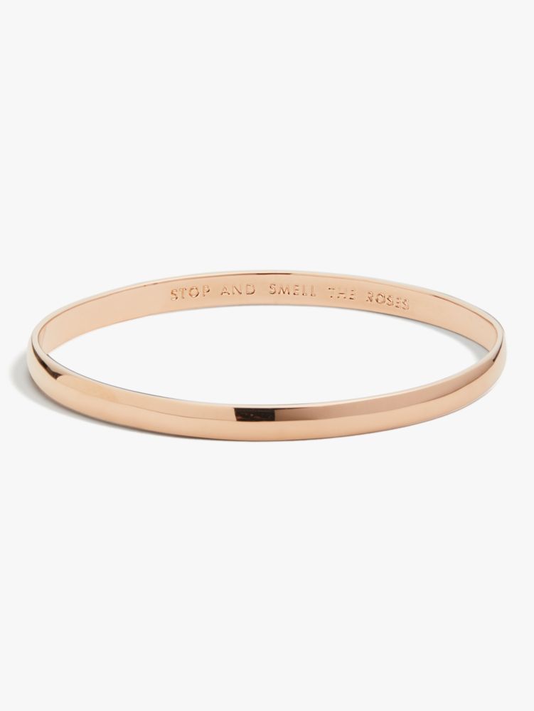 KATE SPADE STOP AND SMELL THE ROSES IDIOM BANGLE,ONE SIZE