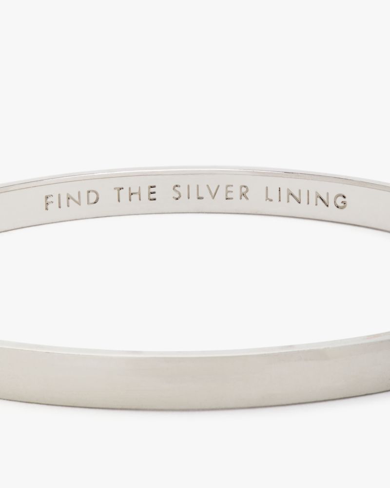 Silver Lining Idiom Bangle, Silver, Product