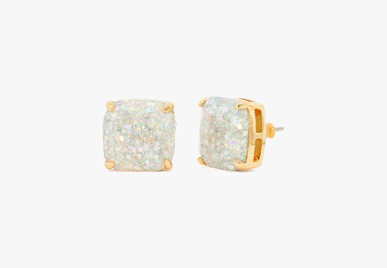 Kate Spade Small Square Studs, Opal Glitter, Product