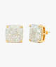 Kate Spade Small Square Studs, Opal Glitter, ProductTile