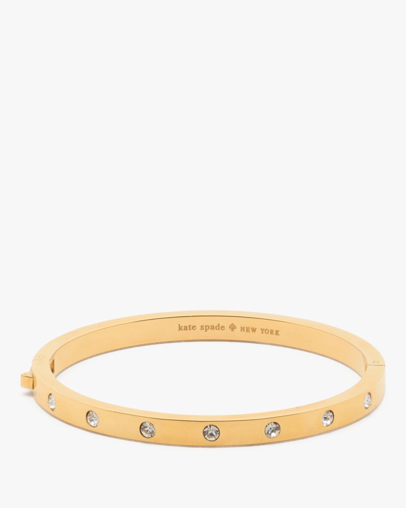 Kate Spade Set In Stone Hinged Bangle. 1