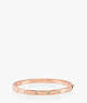 Set In Stone Hinged Bangle, Clear/Rose Gold, ProductTile