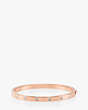 Set In Stone Hinged Bangle, Clear/Rose Gold, Product