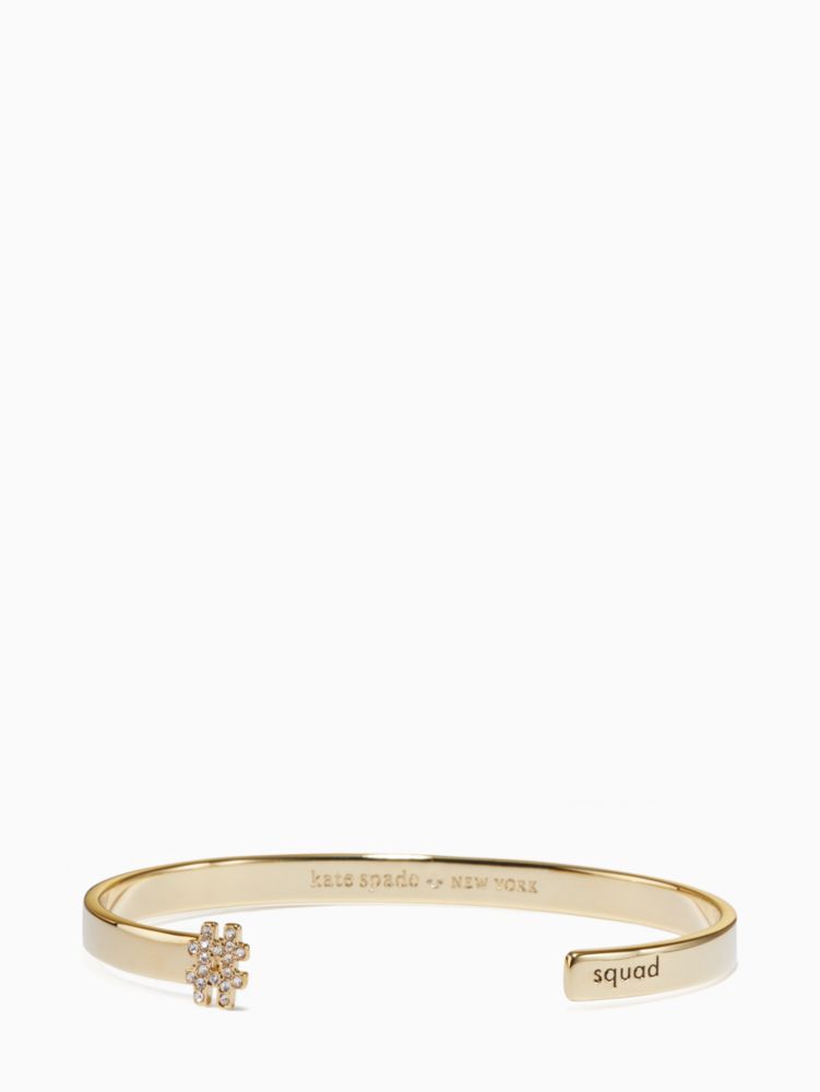 #livecolorfully Squad Cuff, Clear/Gold, ProductTile