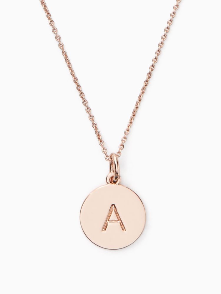 necklace with a on it