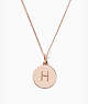 Initial Pendant, Rose Gold, ProductTile