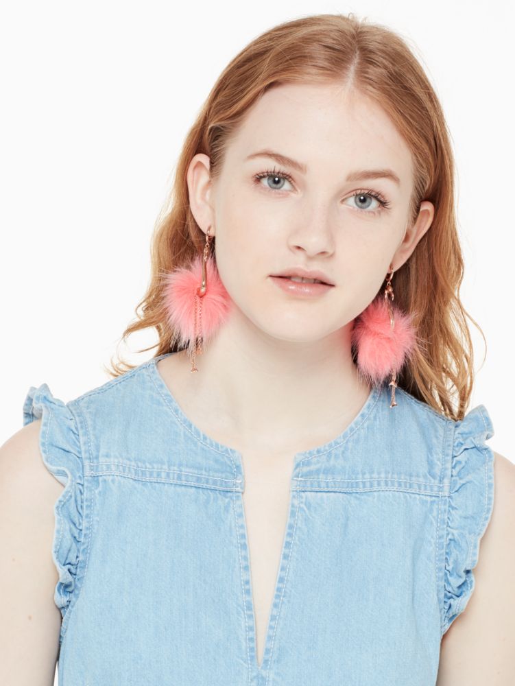 Women's multi by the pool flamingo statement earrings | Kate Spade New York  NL