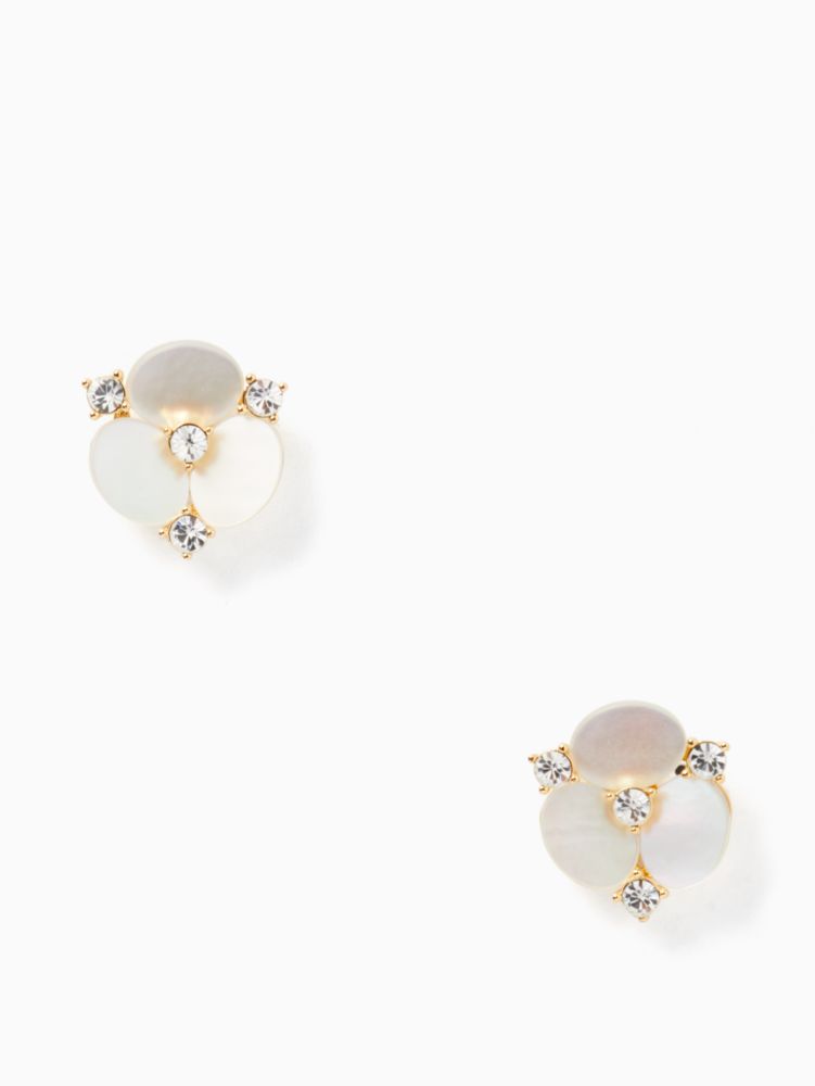 disco pansy studs