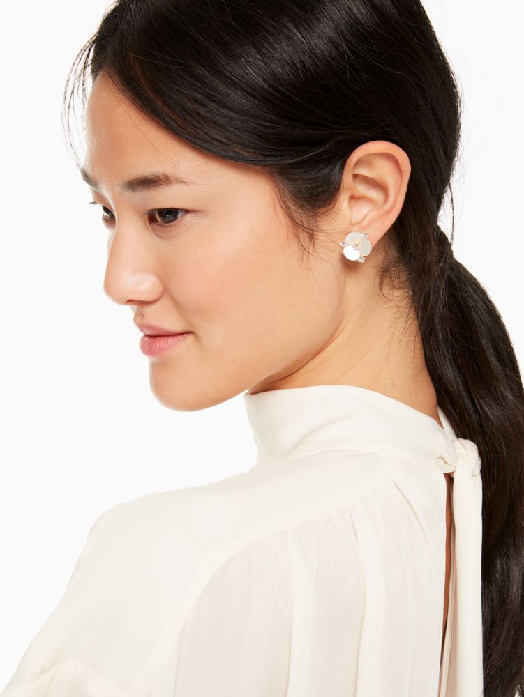 kate spade disco pansy earrings