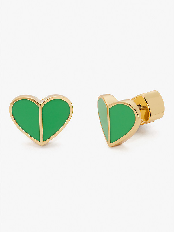 heritage spade small heart studs, , rr_large