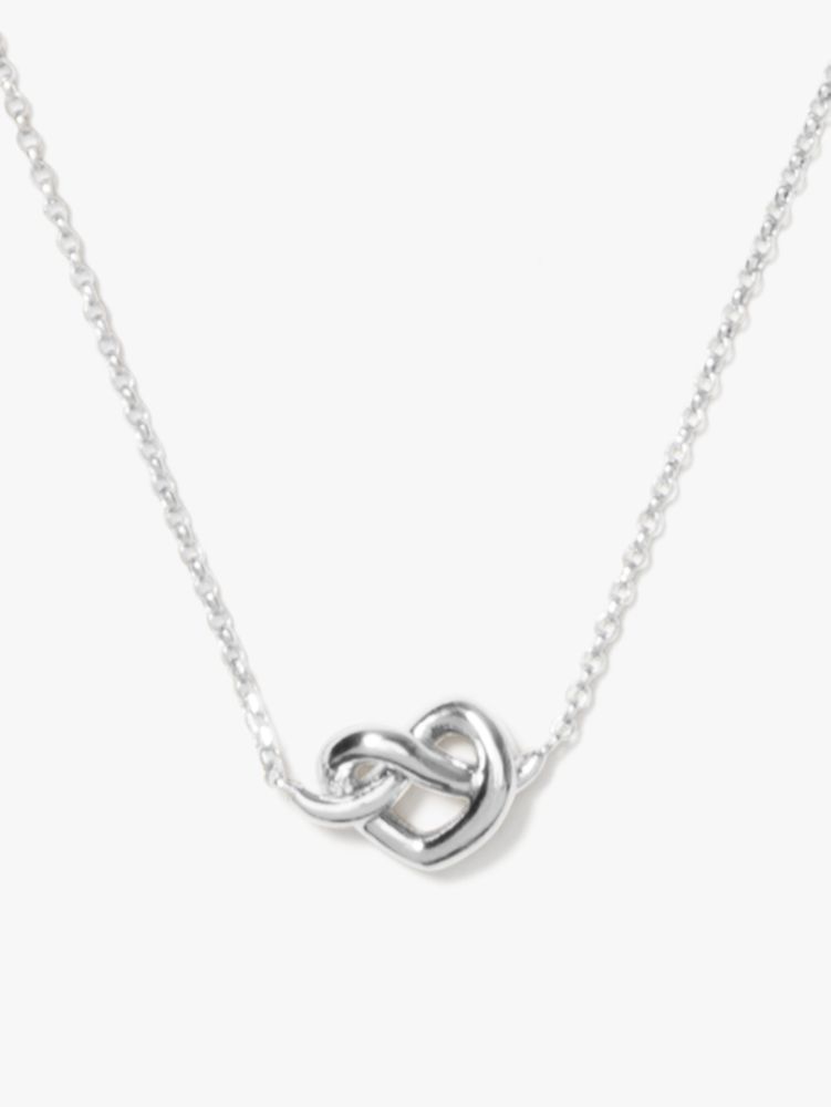 Loves Me Knot Mini Pendant, Silver, ProductTile