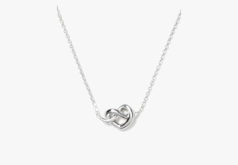 Loves Me Knot Mini Pendant, Silver, Product