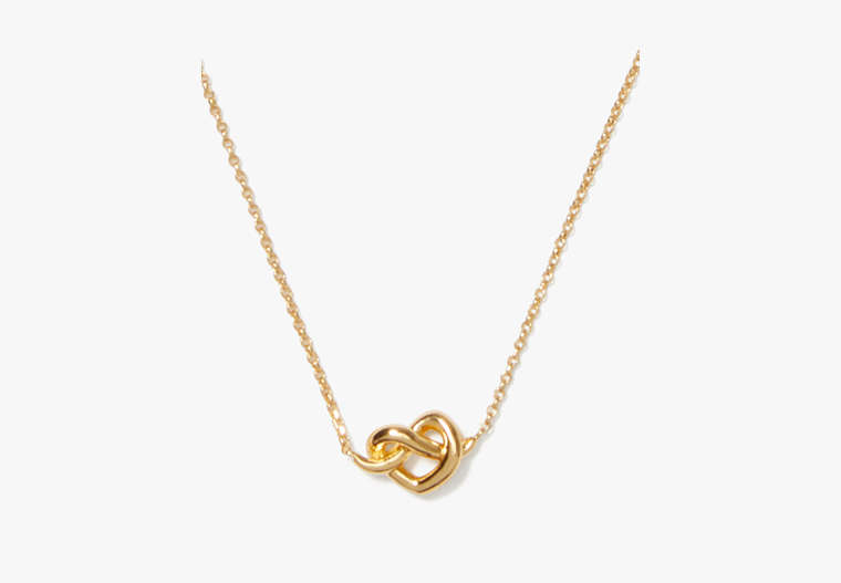 Loves Me Knot Mini Pendant, Gold, Product