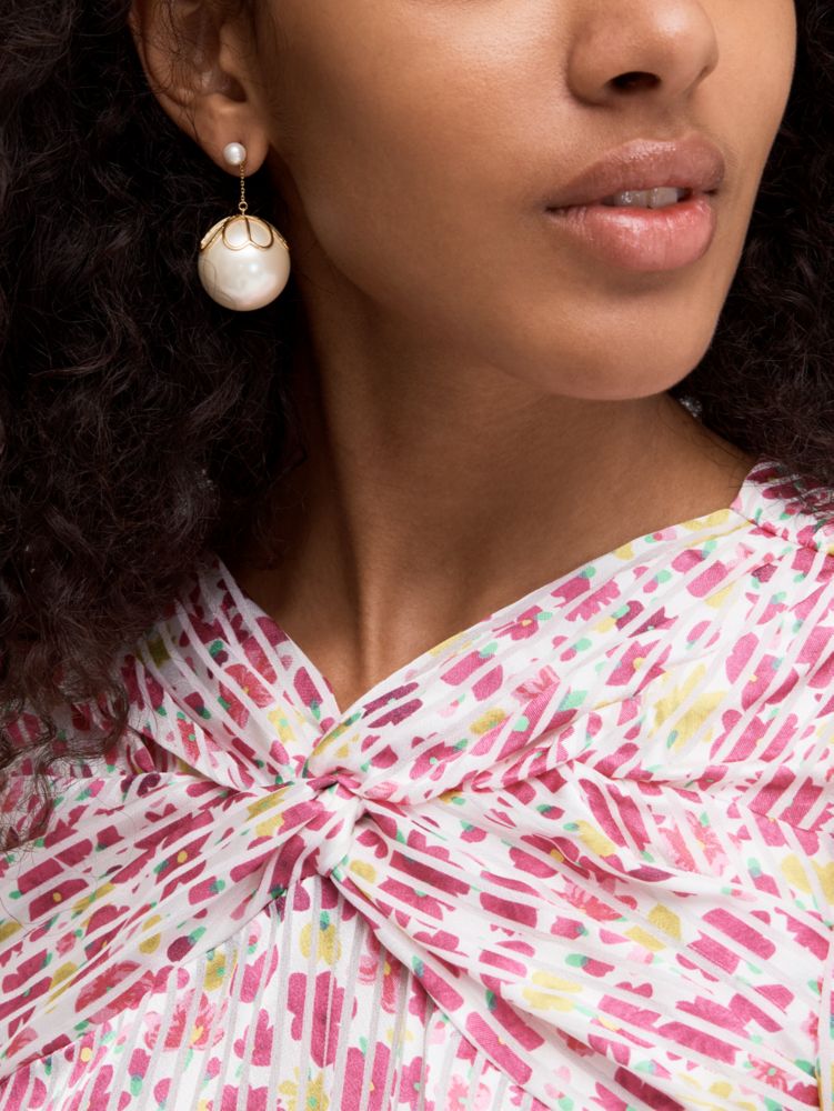 kate spade pearlette drop earrings