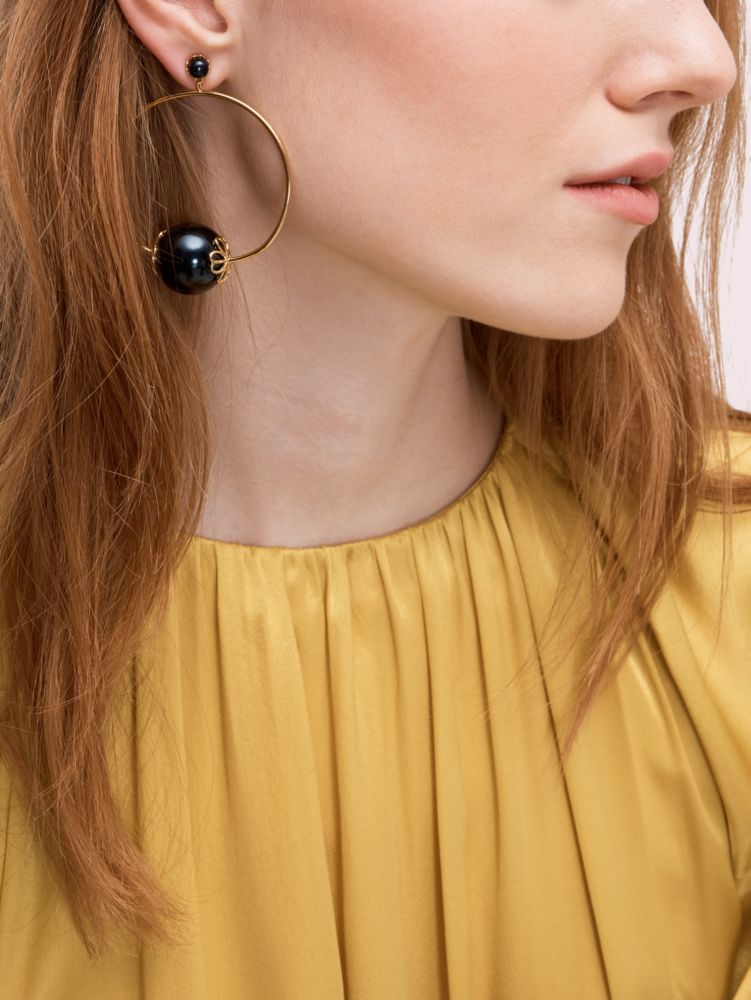kate spade pearlette drop earrings
