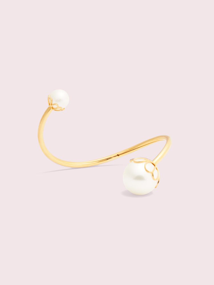 Pearlette Large Wire Cuff, Parchment, Product