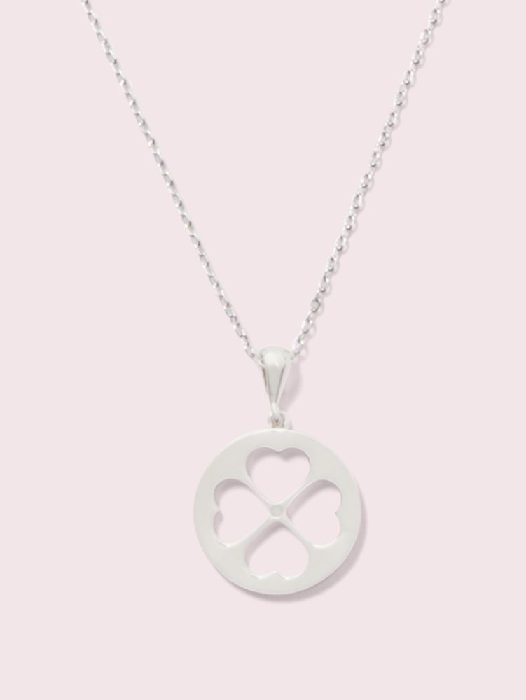 Symbols Spade Floral Mini Pendant, Silver, Product