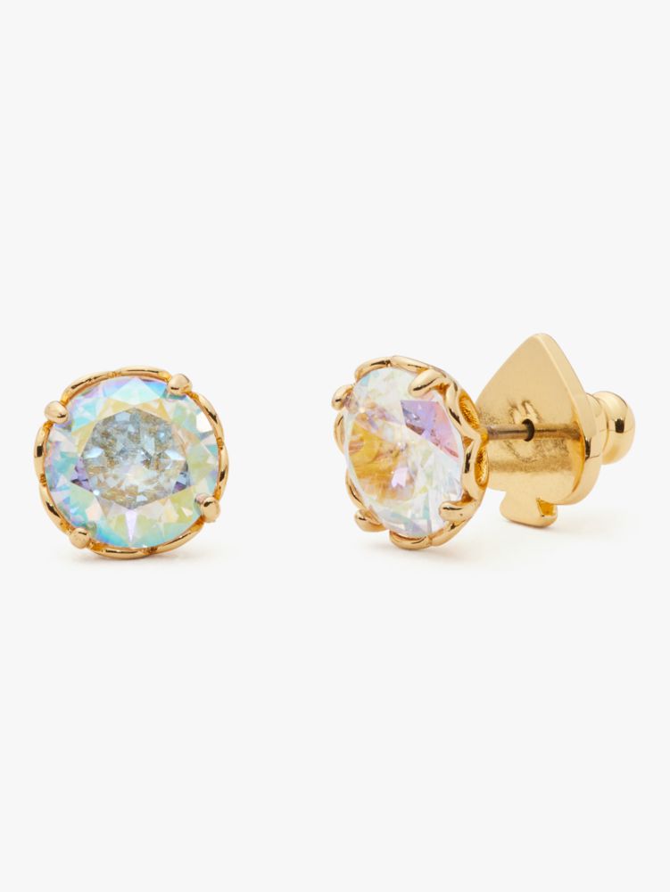 That Sparkle Round Earrings, Ab/Gold, ProductTile