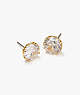 That Sparkle Round Earrings, Clear/Gold, ProductTile