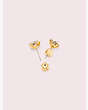 That Sparkle Round Earrings, Clear/Gold, Product