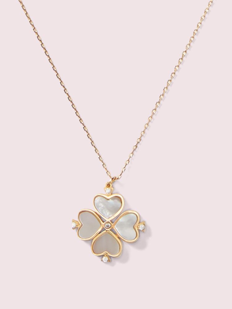 Women's cream multi legacy logo spade flower mini pendant | Kate Spade New  York UK