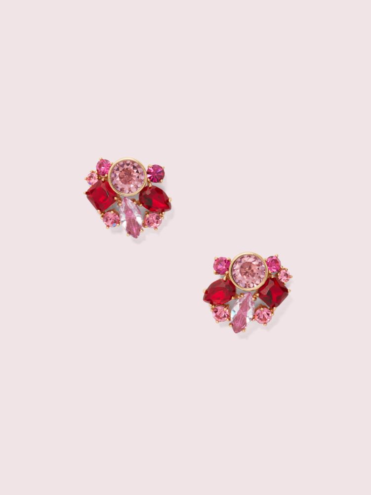 kate spade new york crystal flower stud earrings