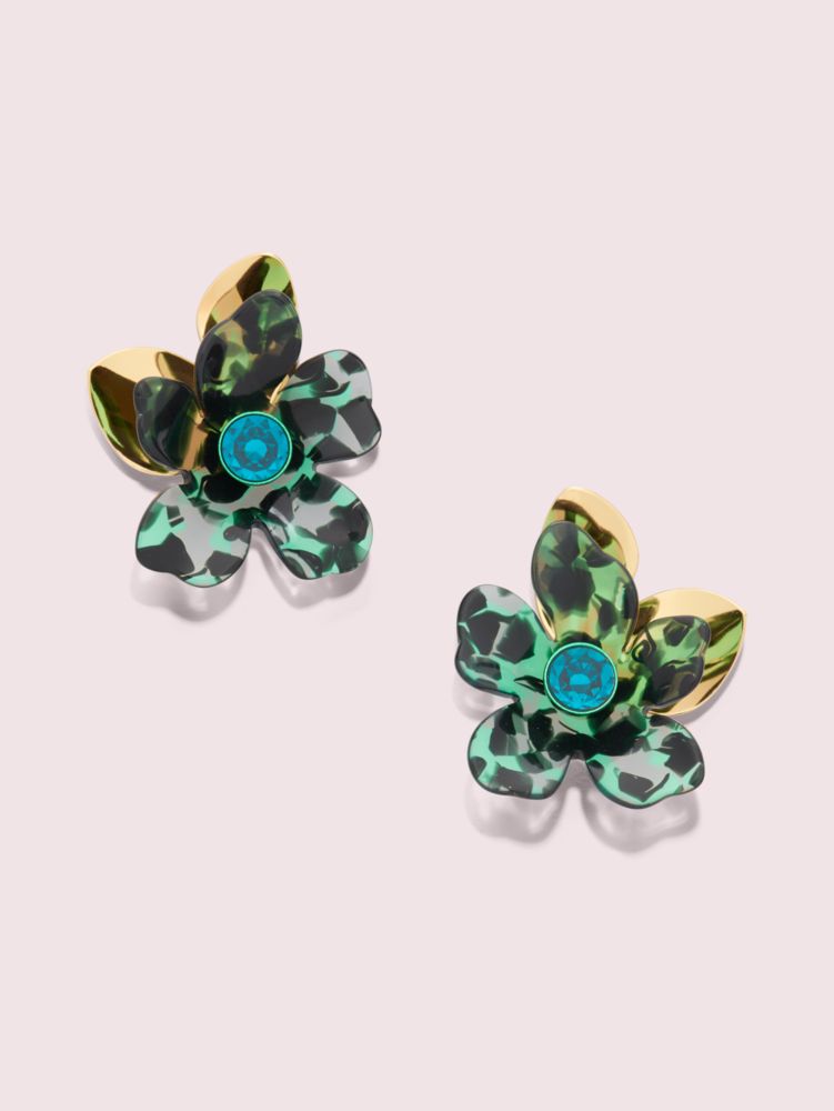 Petal Pushers Statement Studs, Mint Frosting, ProductTile